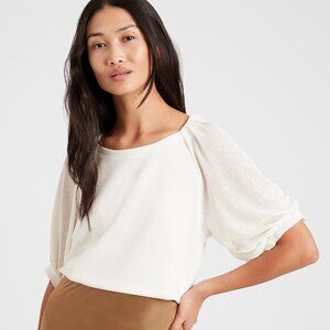Banana Republic Petite Balloon-Sleeve Top